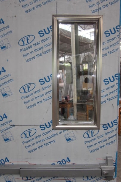 Stainless glass steel door